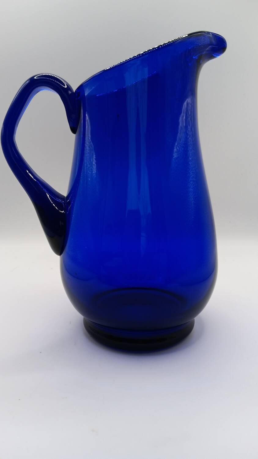 Holmegaard - Pichet / vase en verre Bleu de Bristol de Per Lutken