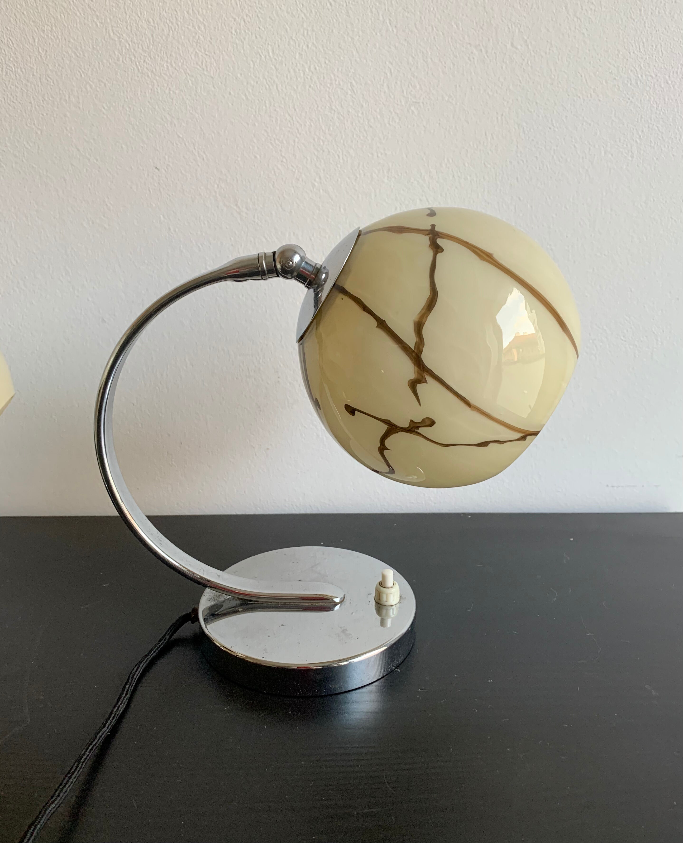 Pair of Art Deco lamps,  1950s
