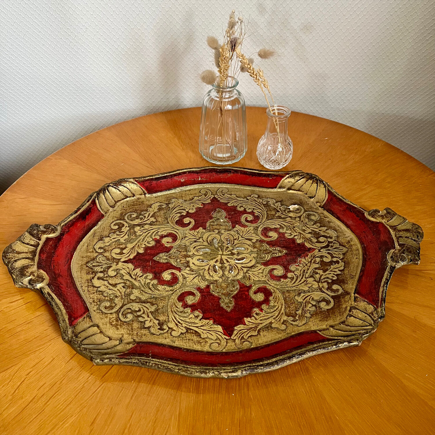 Ancient Florentine tray