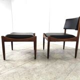 Mid century Scandinvian lounge chair with stool, 1960s