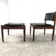 Fauteuil scandinave du milieu du siècle avec tabouret, années 1960
