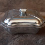 Vintage metal sugar bowl