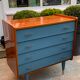 Grey blue vintage dresser
