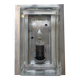 Stainless steel and glass wall lamp