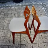 Set of 5 teak chairs by eric buch 1960
