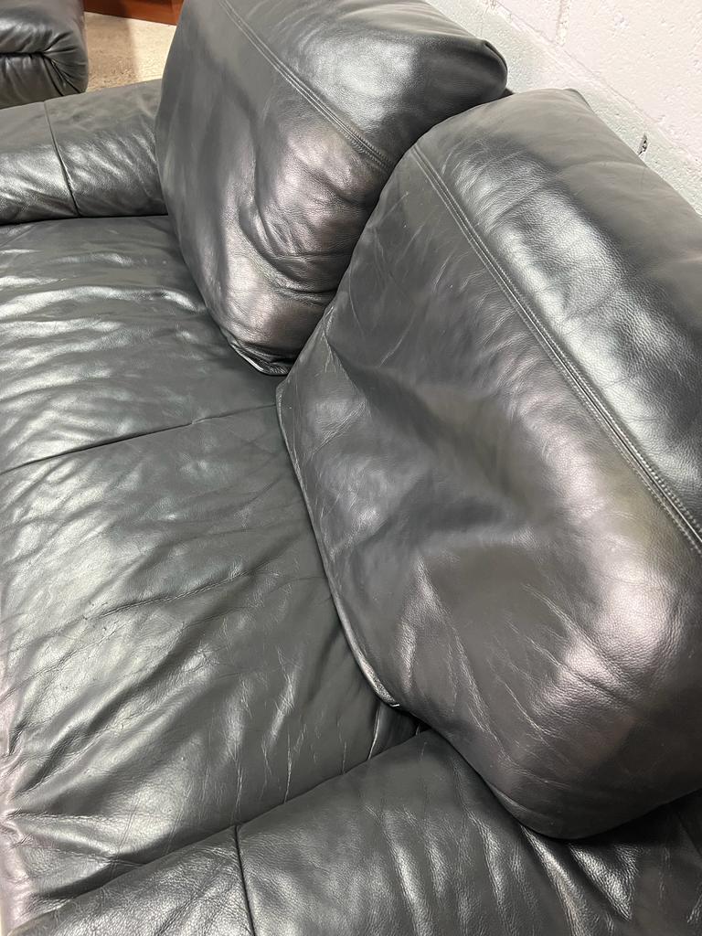 Cuir vintage canapé Rolf Benz
