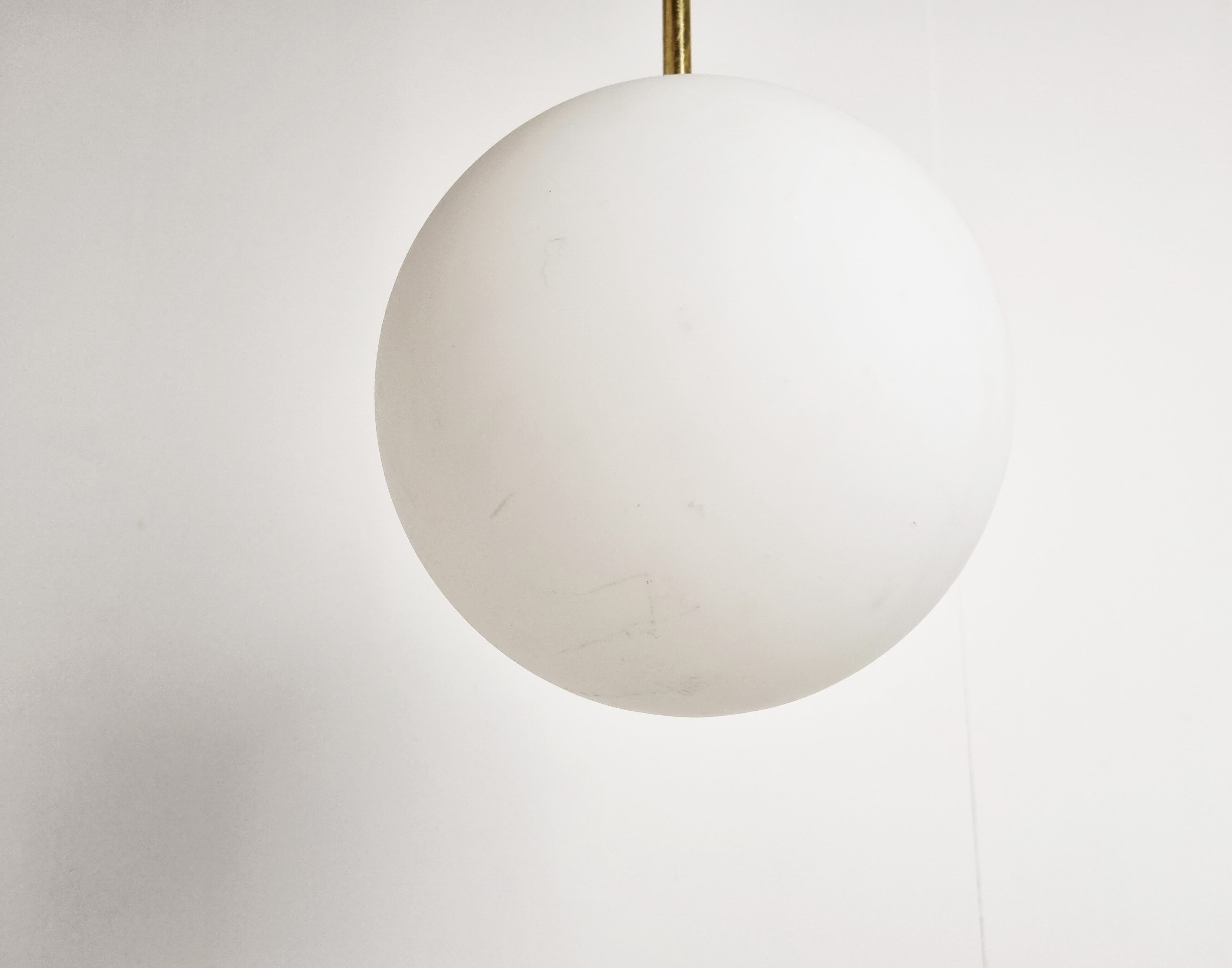 Vintage pendant light by Glashutte limburg, 1970s