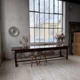 XXL table in solid dark walnut 3m