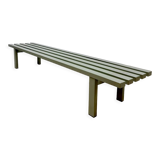 Banc à lattes en métal vintage 'Meta' Metaform