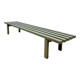 Vintage metal slatted bench 'Meta' Metaform