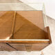 Vintage oak shop jewellery display counter with drawers