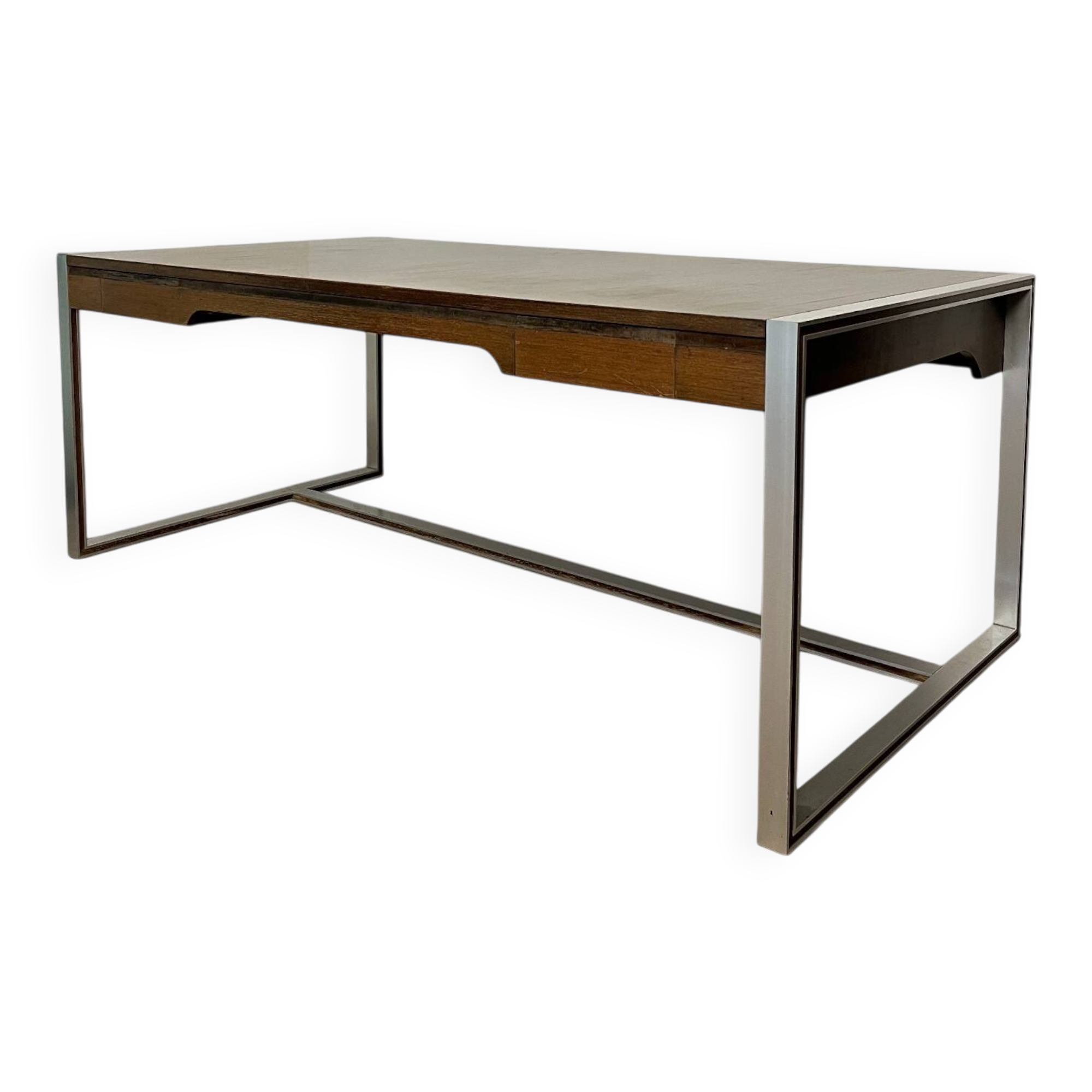 Minister's desk set + sideboard, Claude Gaillard for Ligne Roset, 1970