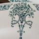 Six old plates iron earth of lunéville model lugano late nineteenth
