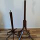 Coat rack on parrot stand, Thonet Baumann style, turned wood, 1950s