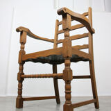 Vintage Medieval Oak Chairs, set of 4