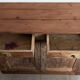 Vintage parisian buffet of the 50s in oak wood