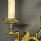 Pair of Empire style swan sconces - Lucien GAU, Paris
