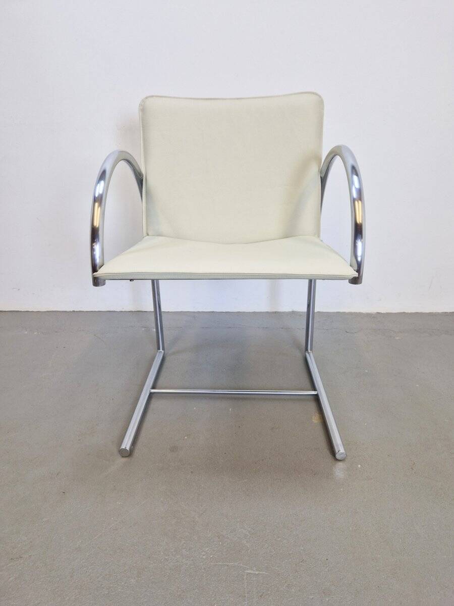 Postmodern Leather Cirkel Chairs by Karel Boonzaaijer & Pierre Mazairac for Metaform, 1980s, Set of 4