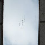 Small art deco triptych barber mirror 21.5 X 51 cm
