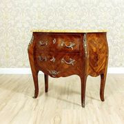 Neo-Rococco Inlaid Dresser Veneered with Mahogany, 1930