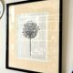 Drawing, work on paper by Claude Verdier framed, 1971