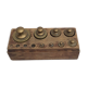 Vintage brass scale weight lacks 4 weights