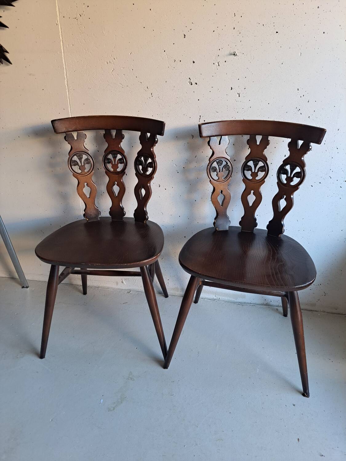 Pair of vintage 60's Ercol chairs