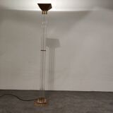 Vintage Brass and Lucite Floor Lamp, 1970s