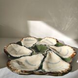 Majolica oyster plate
