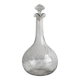 Twisted blown glass carafe with stopper