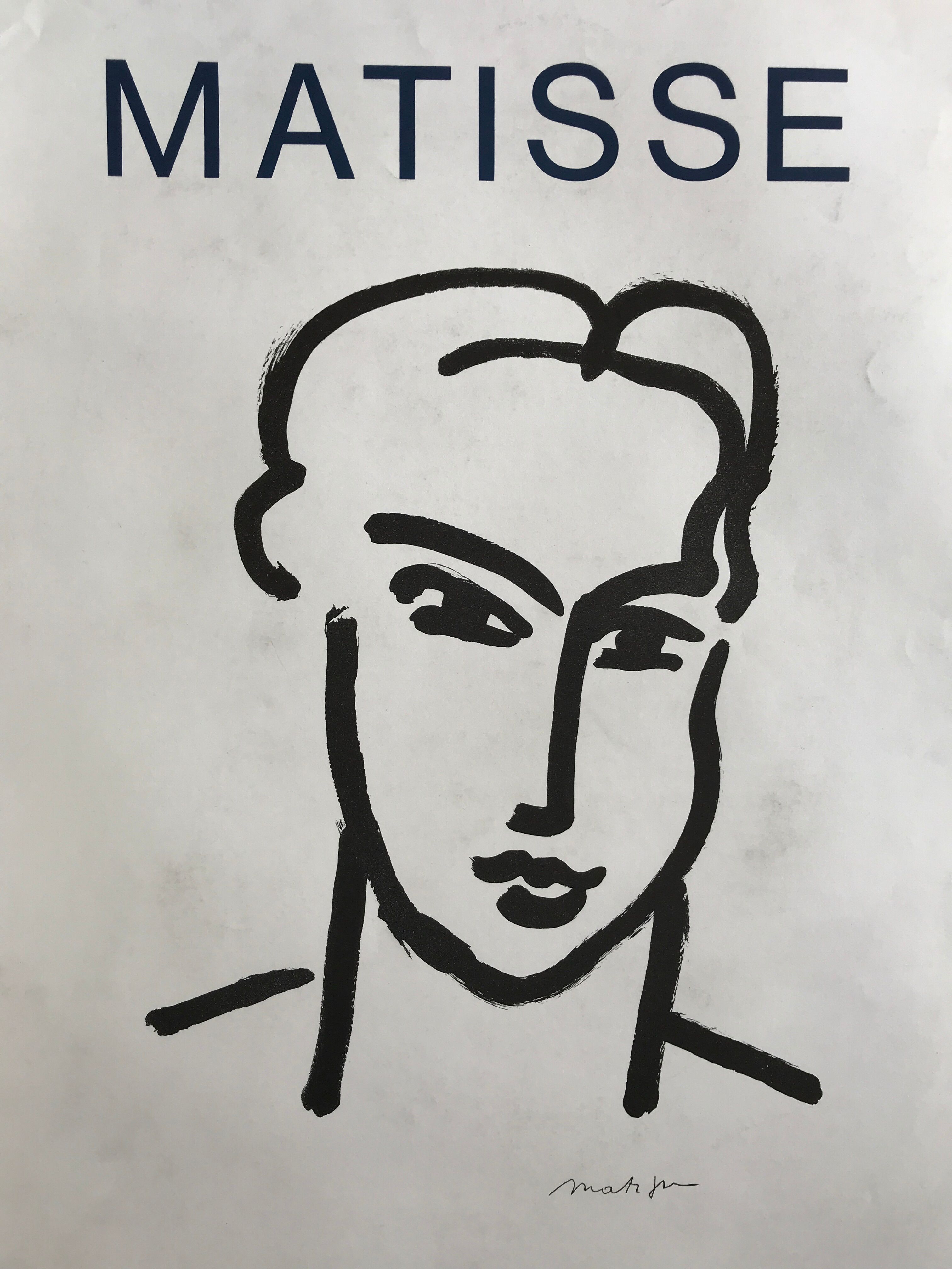 Original exhibition poster Henri MATISSE, Galerie Adrien Maeght, 1964
