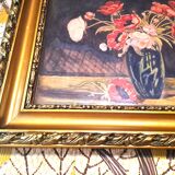 Painting jack watercolor still life france 1938 bouquet of anemones