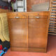 Double filing cabinet with vintage curtain from the 40/50 period
