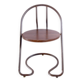 Industrial metal chair