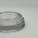 Vintage transparent glass catchall, stepped design.