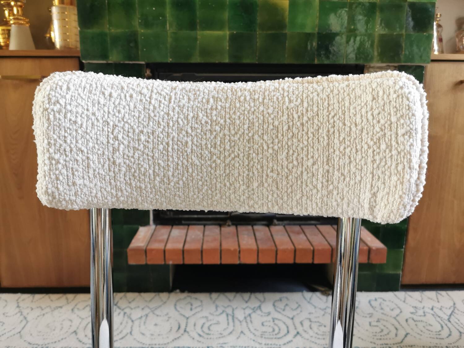 Pair of renovated vintage sled chairs