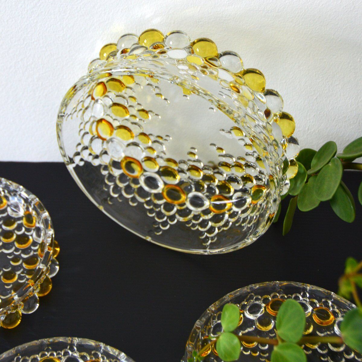 Dessert set from Walther Glass series "Boléro" 1960