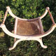 Ancien siège curule bois & cannage