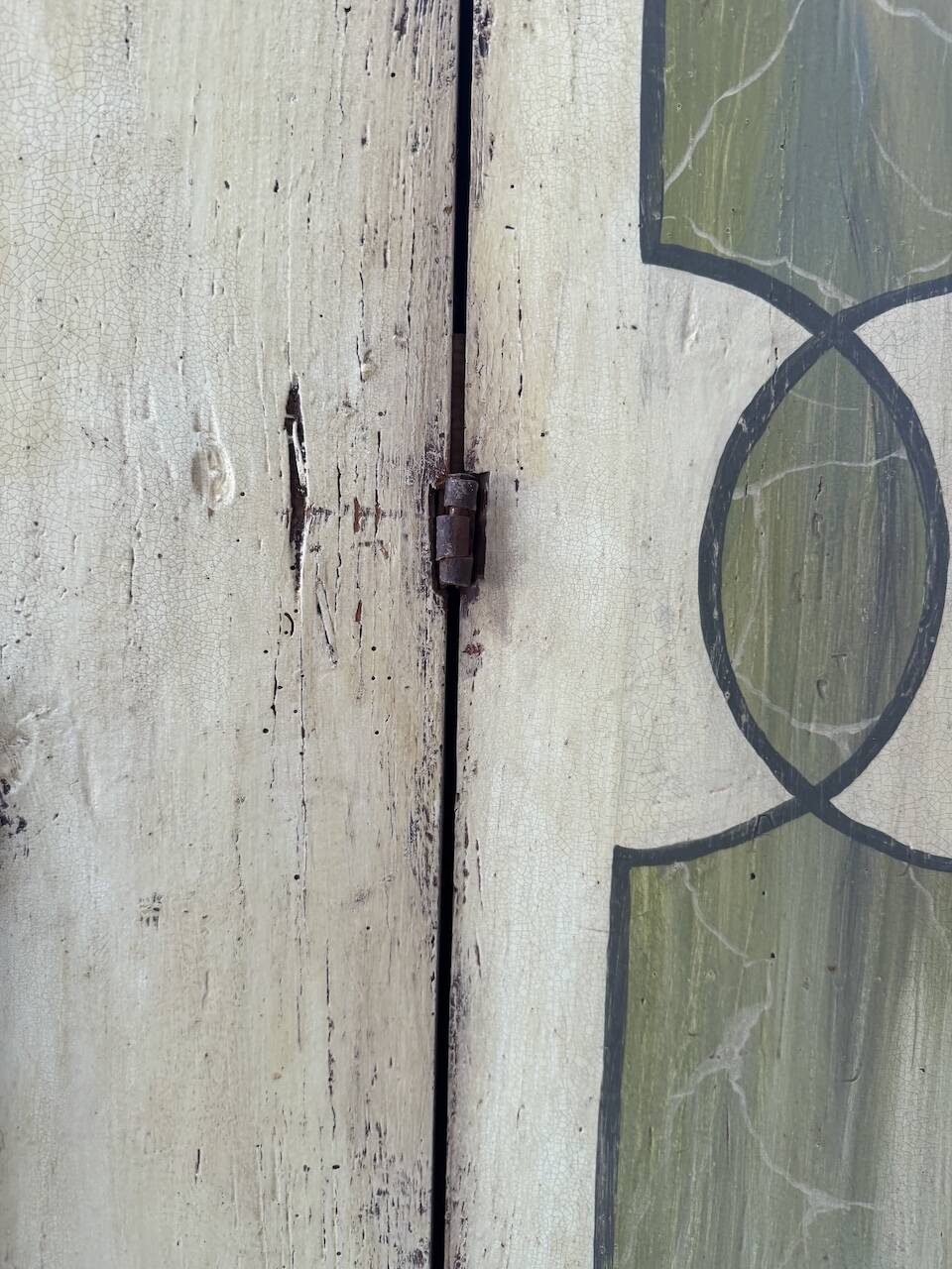 Armoire polychrome alsacienne 1800