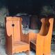 Pair of rustic armchairs