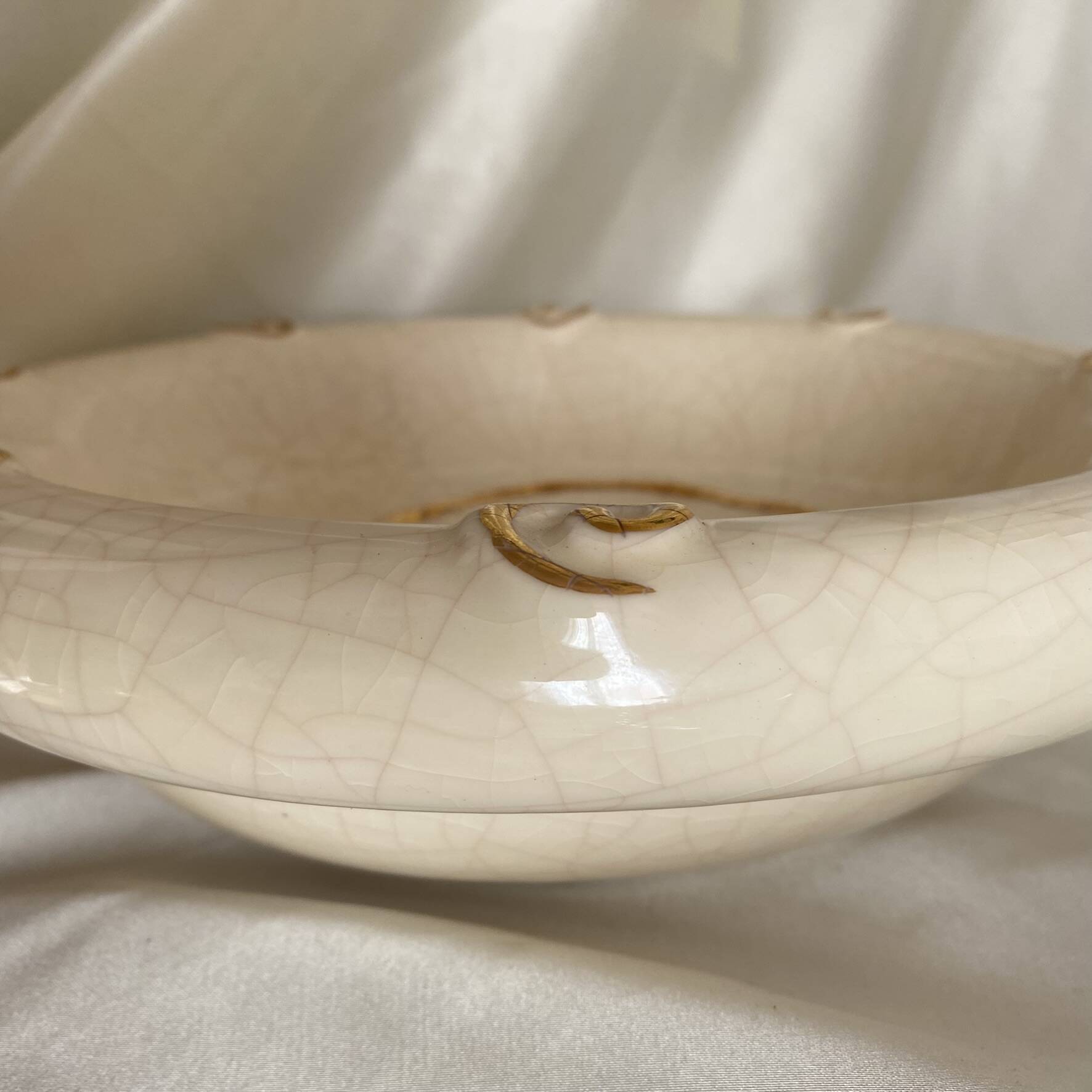 Ceramic vide poche Longwy 25 cm from the 1980s