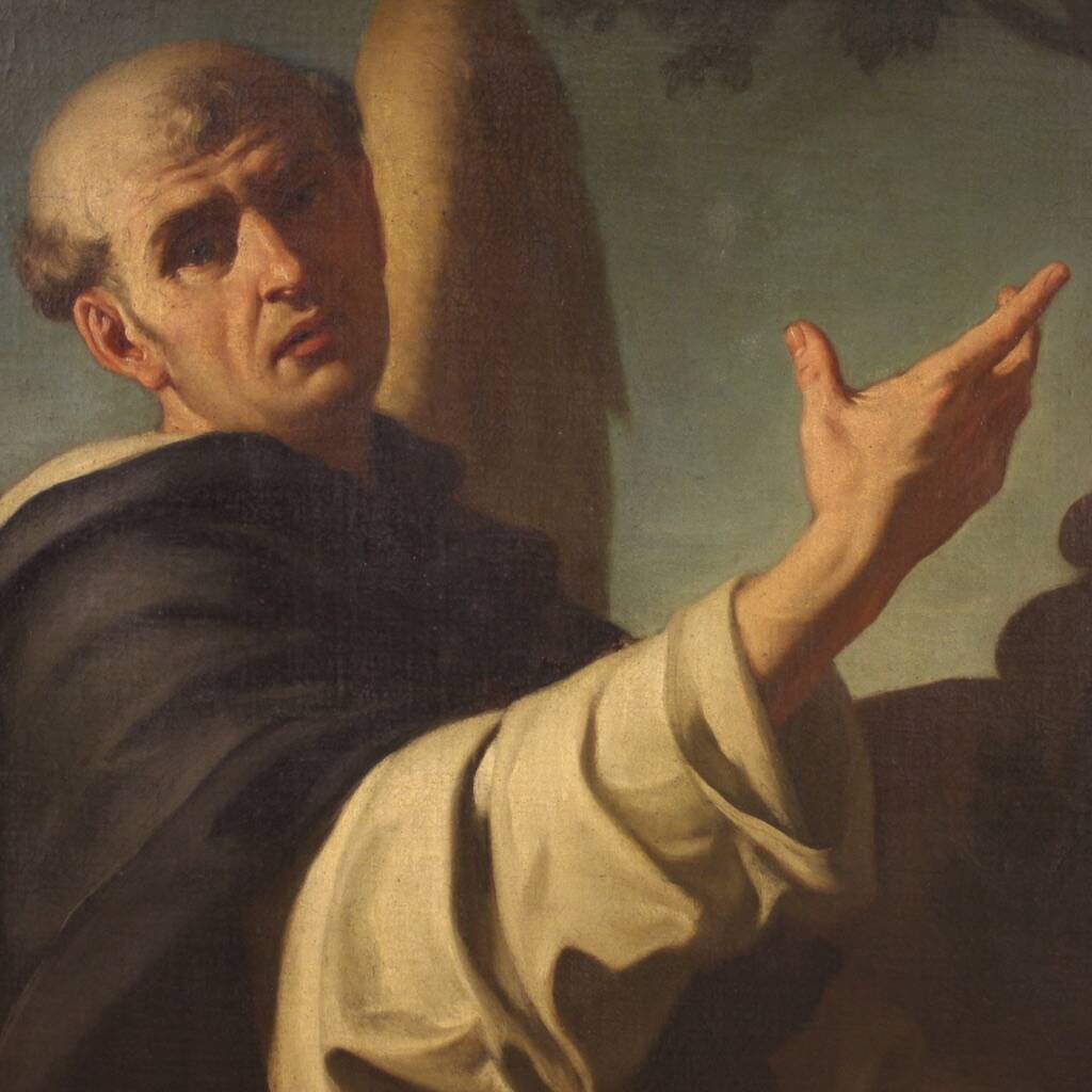 Great 18th century Italian painting, Saint Vincent Ferrer
