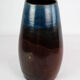 Ceramic vase with blue and brown glaze by an unknown Danish artist