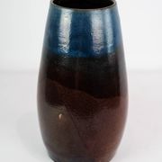 Ceramic vase with blue and brown glaze by an unknown Danish artist