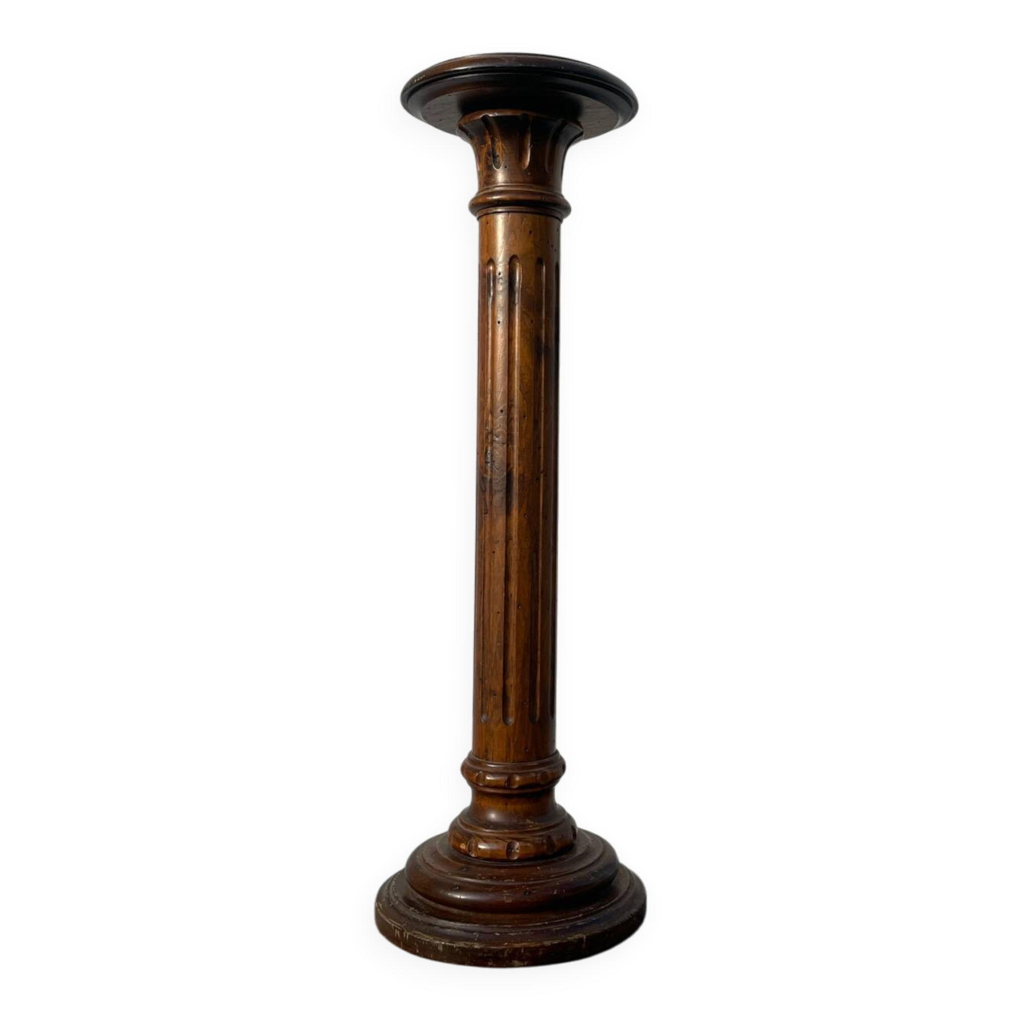 Solid wood church column/stele with fluting