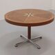 Italian mid-century dining table with stunning inlay star