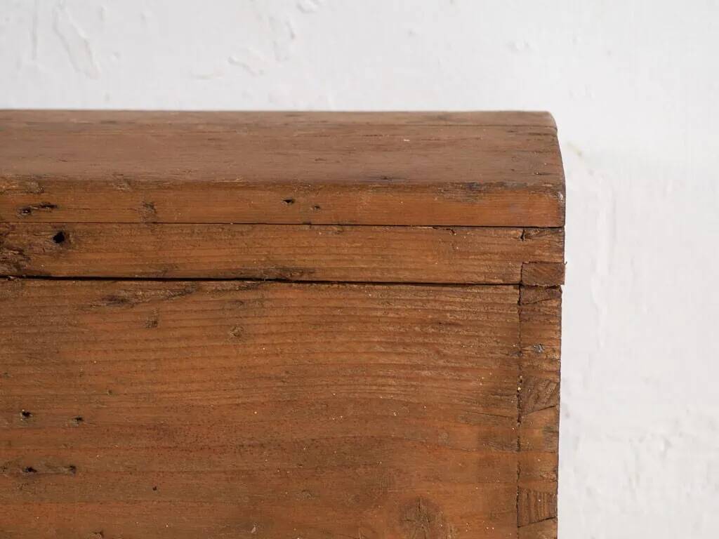 Antique solid wood chest (circa 1900) #81