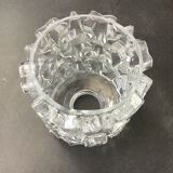 Moulded glass pendant lamp, 70s