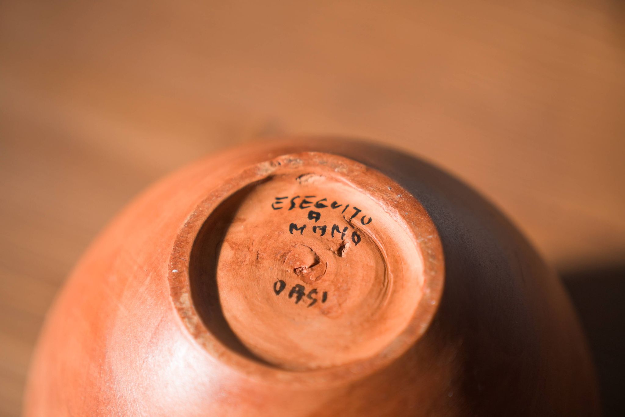 Pair of 1980s-90s Terracotta Vases – Minimalist Organic Shapes
