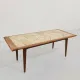 Italian Mid-Century Coffee Table with Mosaic Stone Top